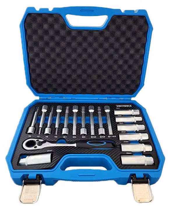 WT-2160 Set di utensili universali per ammortizzatori, 18 pezzi.