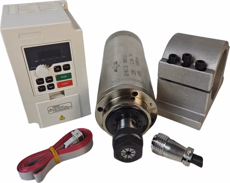 motore mandrino ER20 da 2,2 kW, raffreddato ad aria, velocità operativa precisa 10-24000 giri/min, kit 5