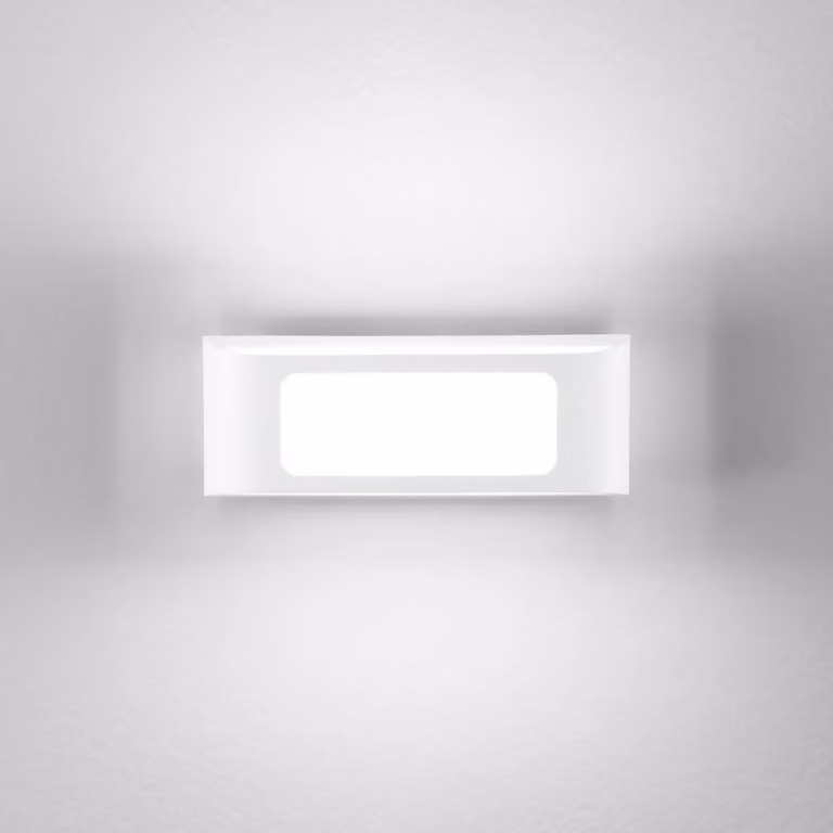 INTEC Applique da esterni a LED Desert, Bianco / Opale, Alluminio, Moderno, Applique LED da esterni