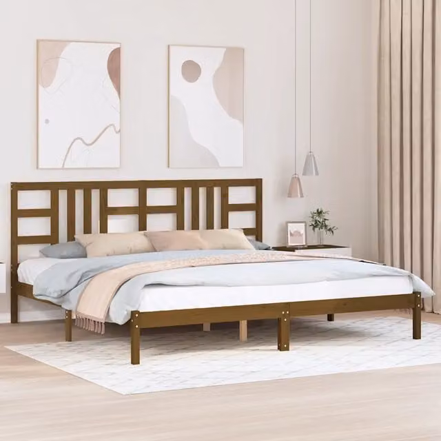 Giroletto Ambra in Legno di Pino Massello Marrone L/P/H: 200 x 200 x 205,5 cm – 1