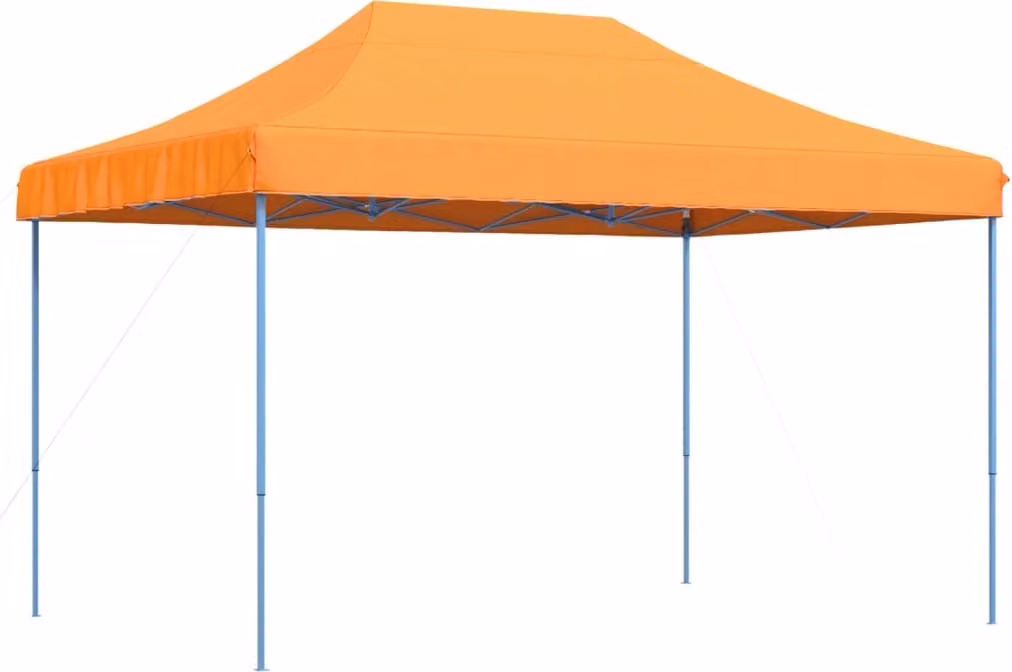Tenda da Festa Pieghevole Pop-Up Arancione 410x279x315 cm