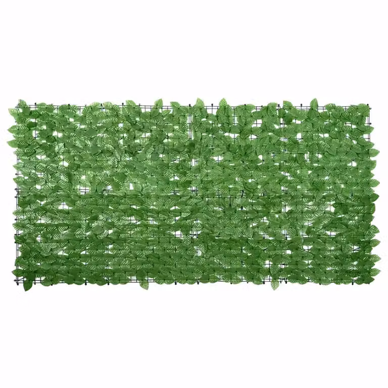 Paravento da balcone con siepe artificiale verde vidaXL L: 200 cm, H: 100 cm