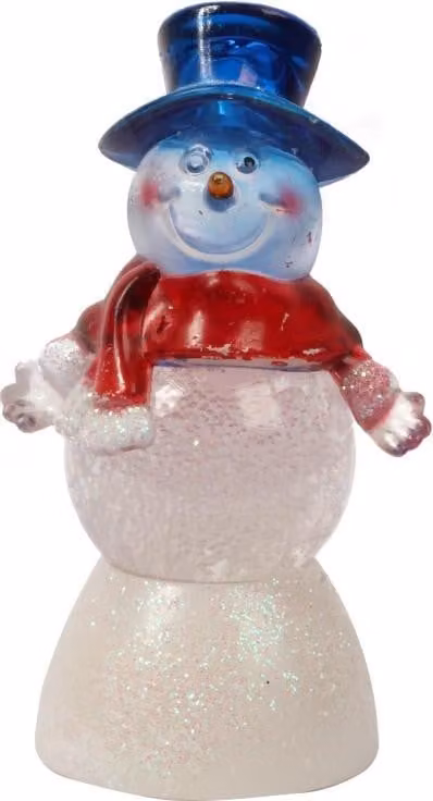 Decorazione luminosa Pupazzo di neve led 13cm