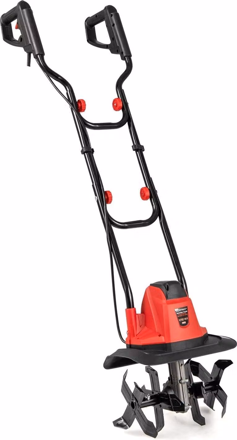 Motocoltivatore elettrico 750W - Larghezza 32 cm, Profondità 22 cm, Interruttore di sicurezza