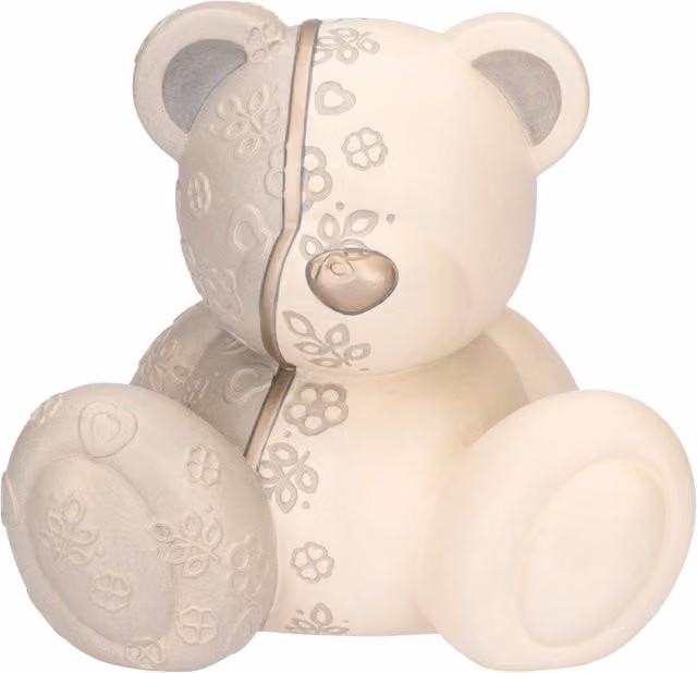 Teddy in ceramica THUN Aurea Special Edition 2026 bianco e oro