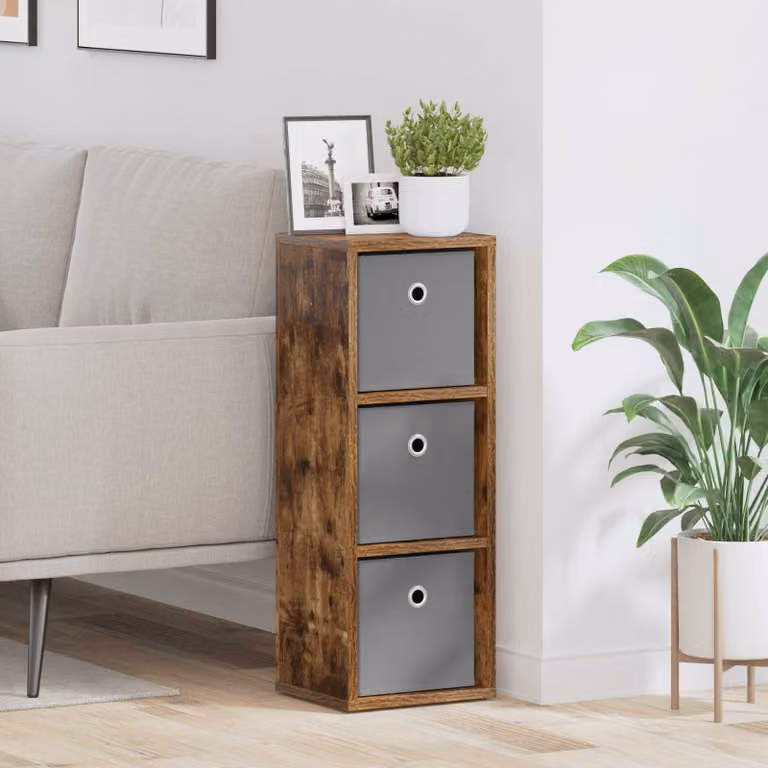 Credenza con cassetto vidaXL in Rovere fumé, L: 25,5 cm, P: 22 cm, H: 69,5 cm