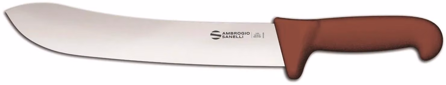 Coltello scimitarra, lama cm 26, linea Barbecue