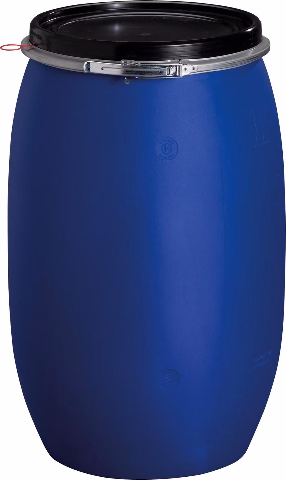 GRAF fusto a bocca larga in plastica 220 litri blu idoneo al contatto con alimenti con marchio UN