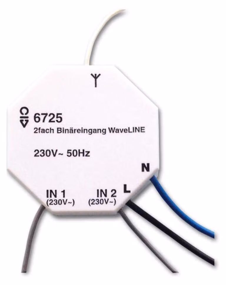 Ingresso binario Busch-Jaeger Wavel-LINE a 2 ingressi 230V AC 6725