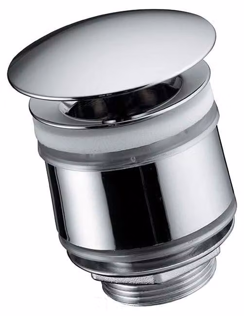 Valvola di scarico per lavabo senza troppofilo, cromata, diametro 72 mm