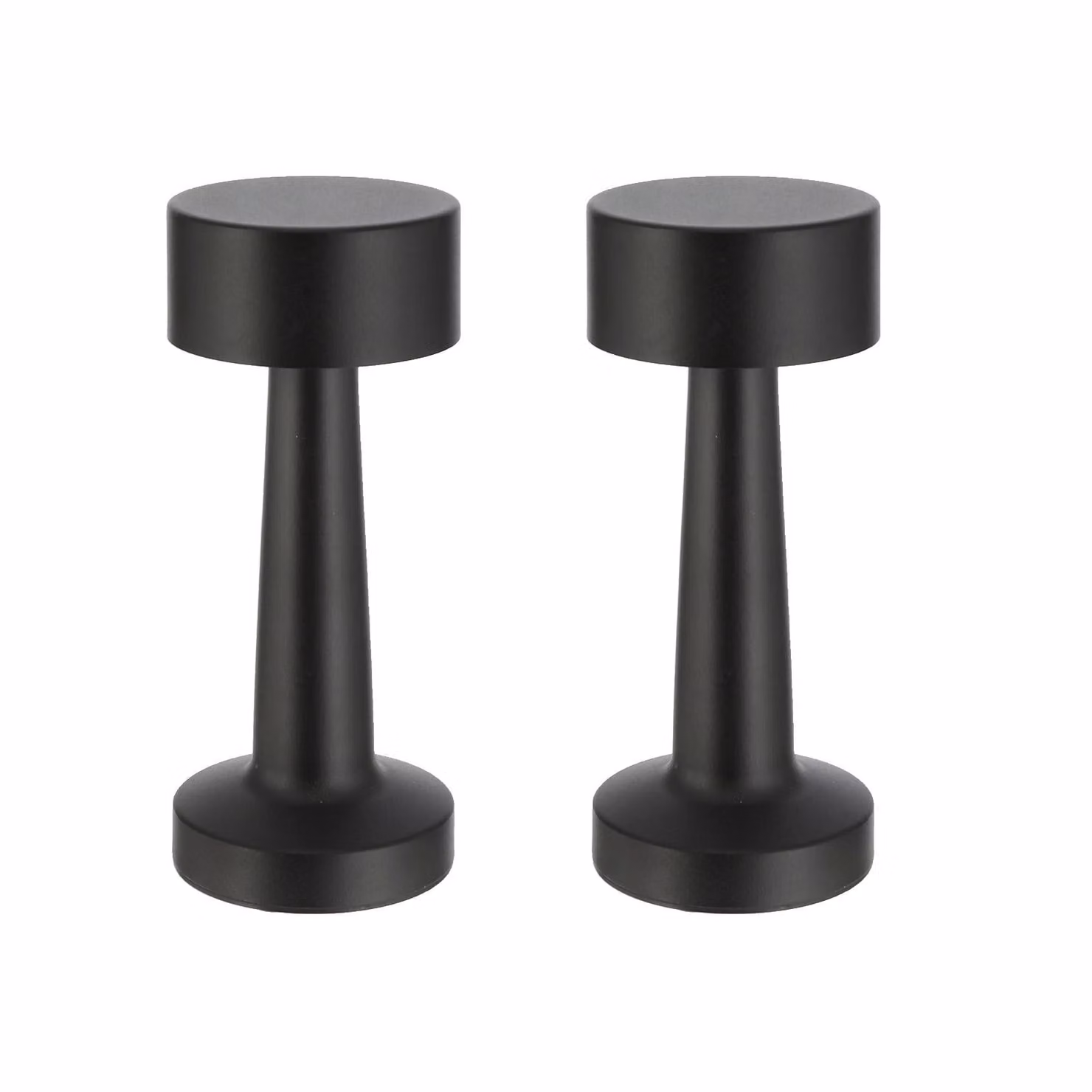 Lampada da tavolo ricaricabile in metallo, 2 pezzi, nera, con funzione touch, 3 tonalità di bianco, lampada da comodino USB ricaricabile, luminosità regolabile, lampada da scrivania dimmerabile