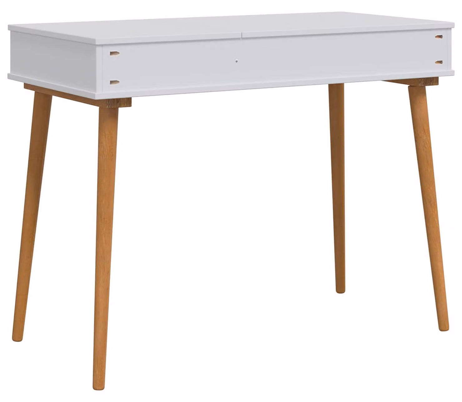 vidaxl Tavolino da trucco FAUSKE, bianco, 100 x 50 x 78 cm