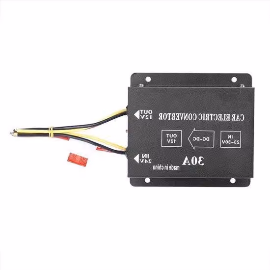 Convertitore di corrente per auto e camion da 24 V a 12 V/30 A/360 W - Riduttore di tensione con trasformatori