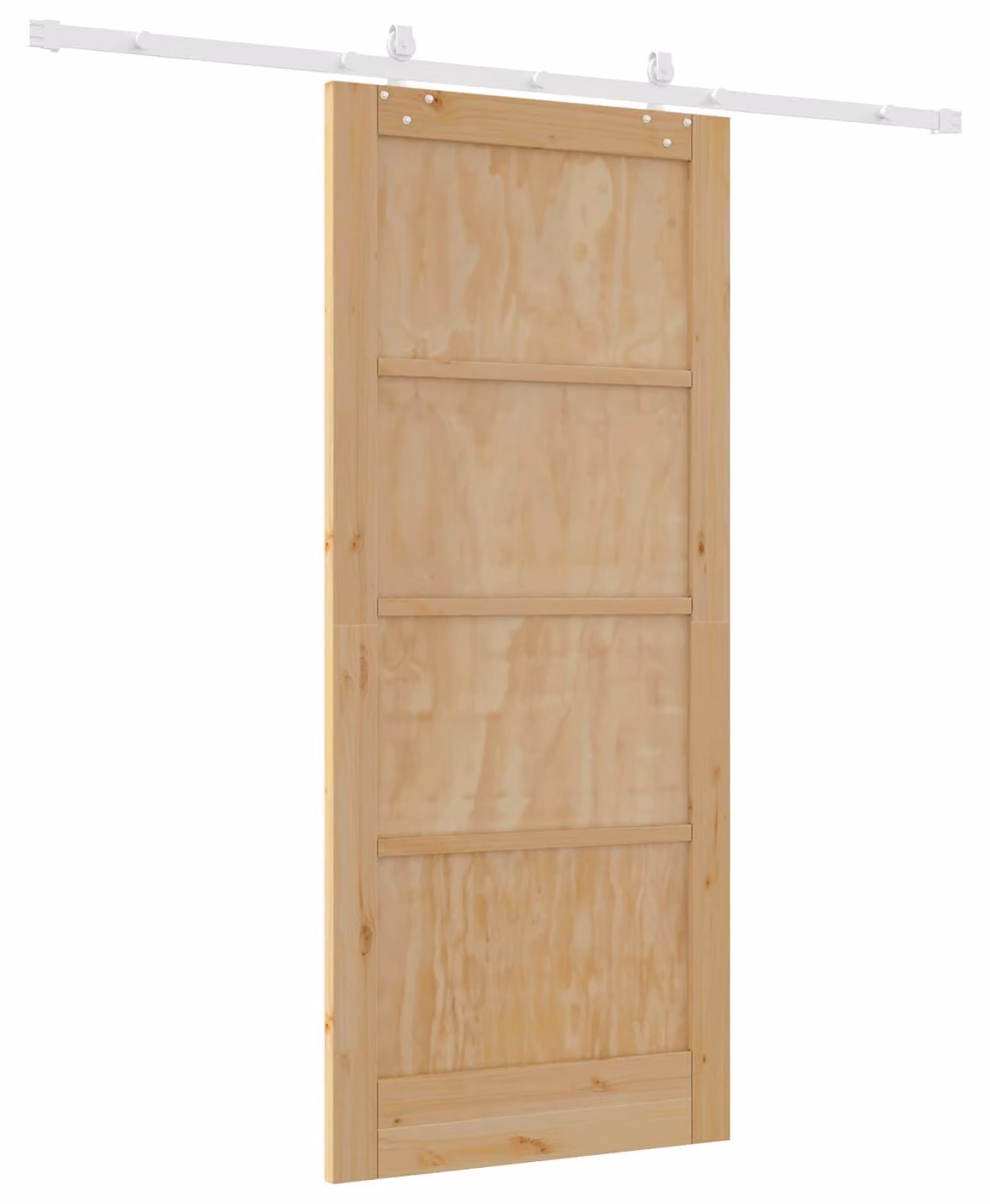 Porta scorrevole Naturale e Bianco 86 x 198,5 cm