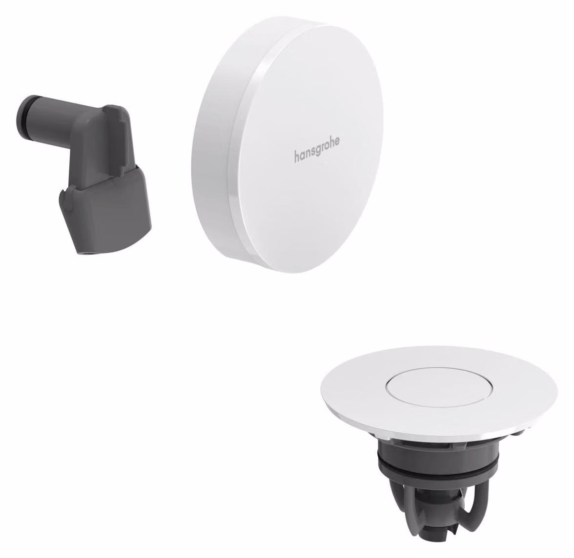 hansgrohe Exafill Set de finition Bec déverseur pour baignoire, garniture d'écoulement et de trop-plein, 58119700, 58119700
