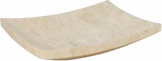 Lavandino in marmo beige vidaXL L: 50 cm, P: 35 cm, H: 12 cm