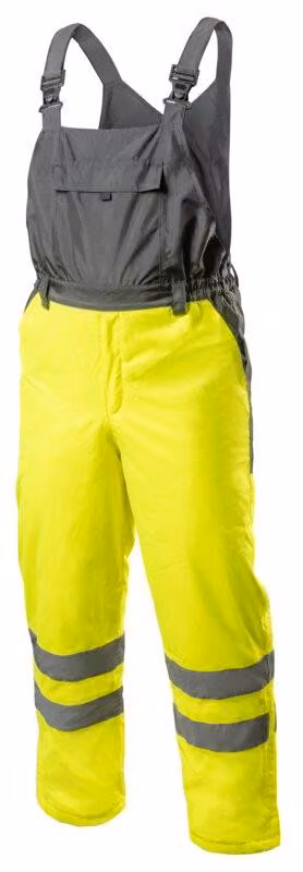 Hogert pantaloni a bretella isolati aich / giallo taglia xxl