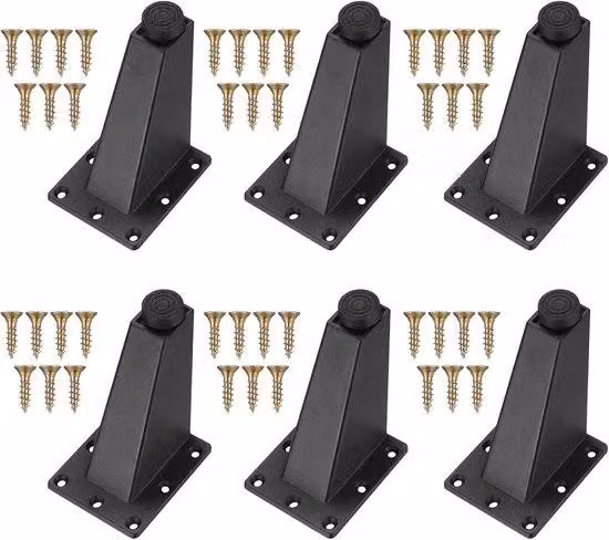 Set di 4 piedini metallici per mobili
