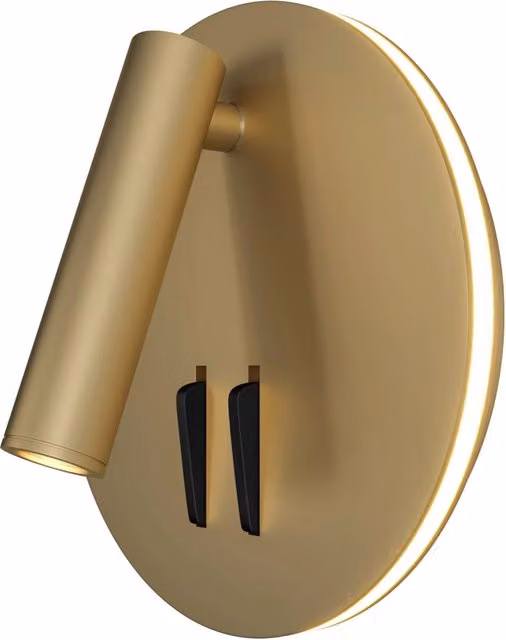 Lampada da parete Ceiling & Wall in Alluminio Ios 176 Opaco Oro