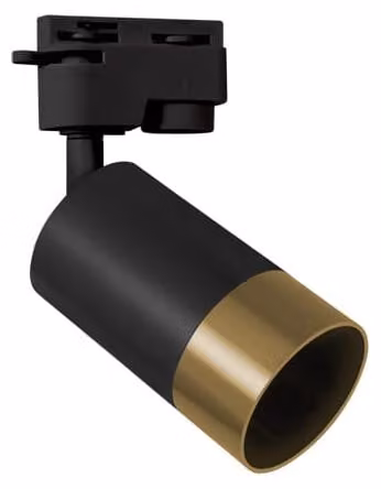 Faretre GU10 da 35W, nera e dorata, modello PUZON TRA, marca Ideus, codice prodotto 04088