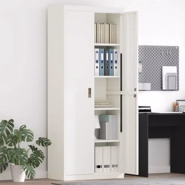 Armadio Bianco 80 x 40 x 200 cm Acciaio 3406195