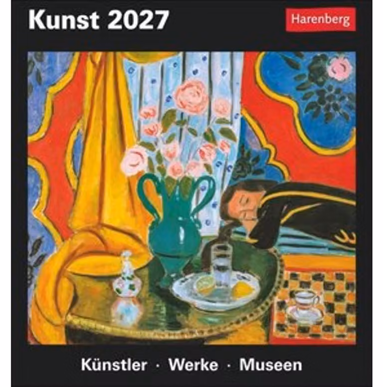 Calendario da tavolo artistico 2027 - Calendario culturale - Artisti, opere, musei