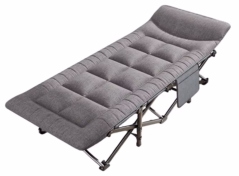 Letto per ospiti, morbido cotone, design portatile, GRIGIO CHIARO