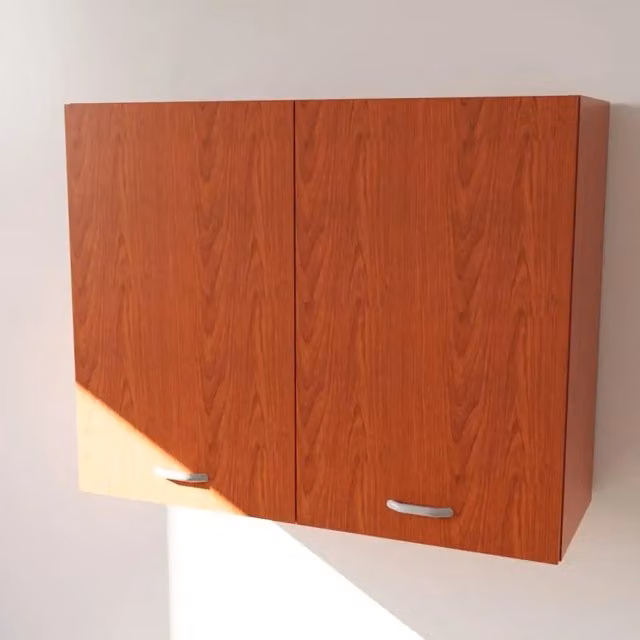 Pensile da cucina Calandrelli con 2 ante in finitura ciliegio opaco, H 72 x L 90 x P 33 cm