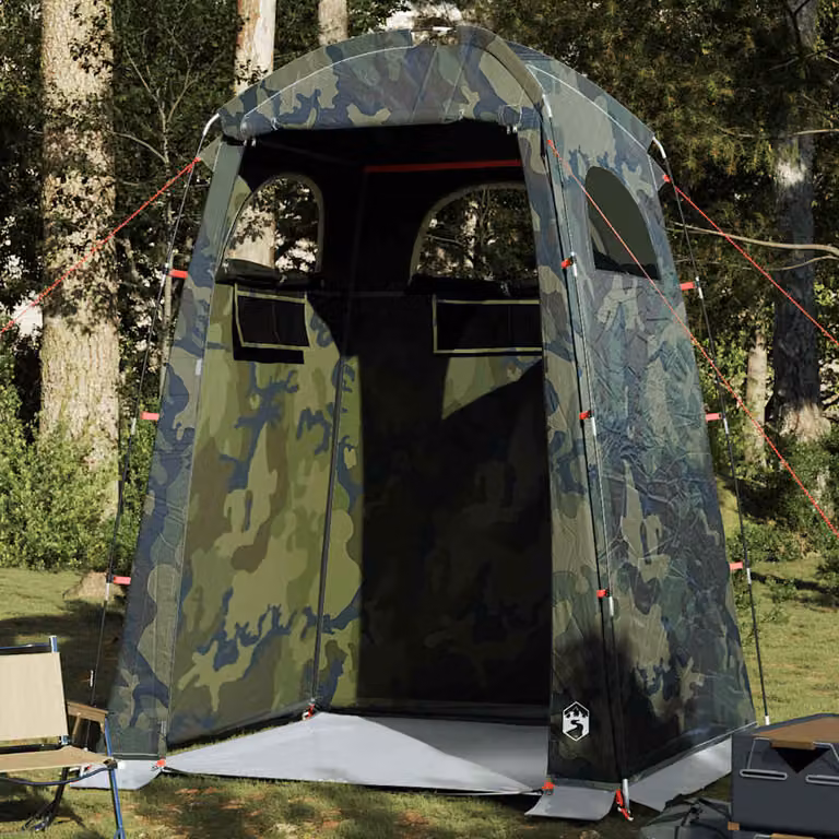 Tenda da doccia mimetica impermeabile vidaXL multicolore in poliestere e fibra di vetro