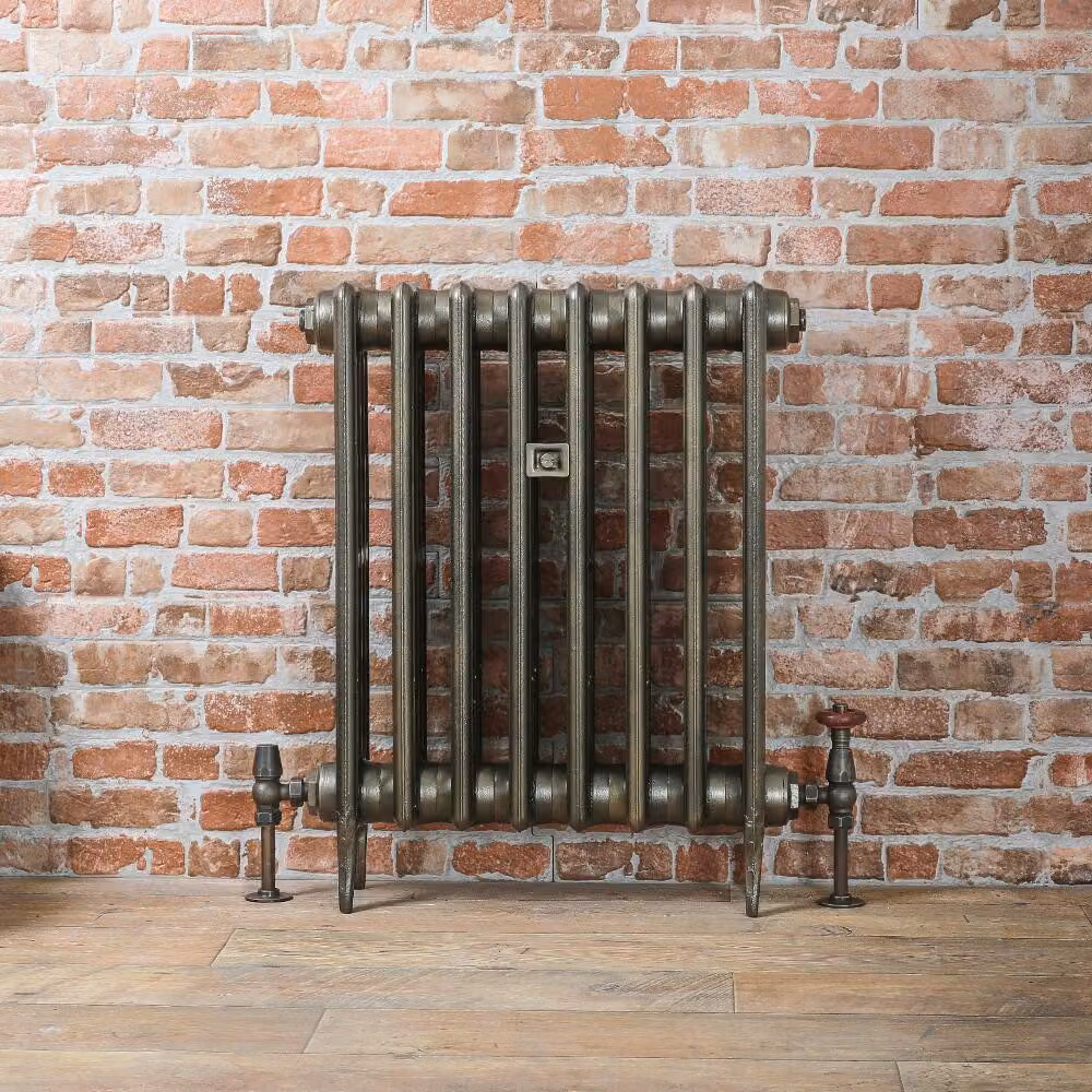 Radiatore Termosifone di Design in Ghisa 660mm Su Misura in Ottone Antico - Victoria