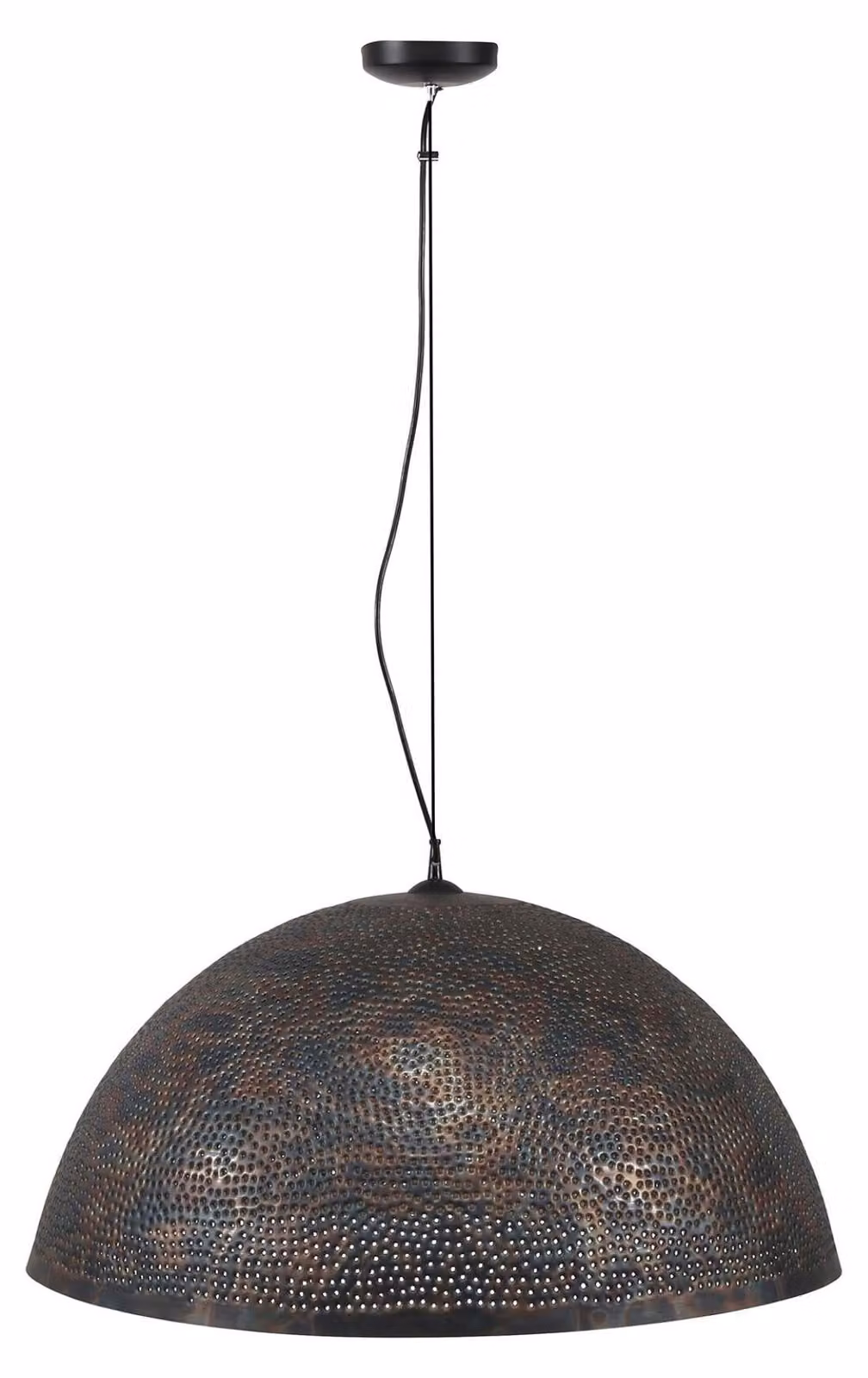 Lampada da soffitto FURNLUX Punch Nero e Bronzo 70 cm / Colore principale: Nero / Dimensioni: 70 x 150 x 70 cm