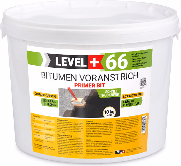 Bitume Primer adesivo 10 kg Primer Bitume Fondamenta LEVEL+66