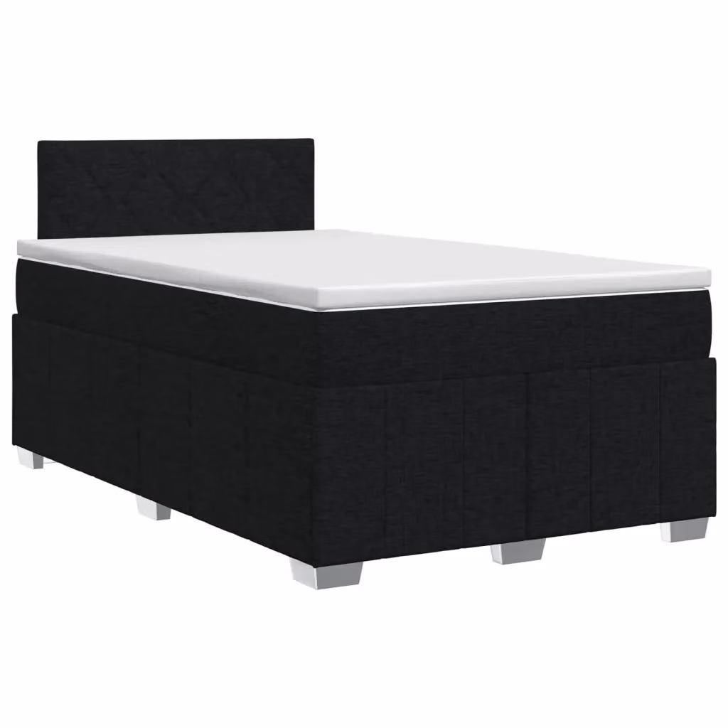 Letto box spring con materasso ibrido vidaXL nero L/P: 120 x 200 cm – 2