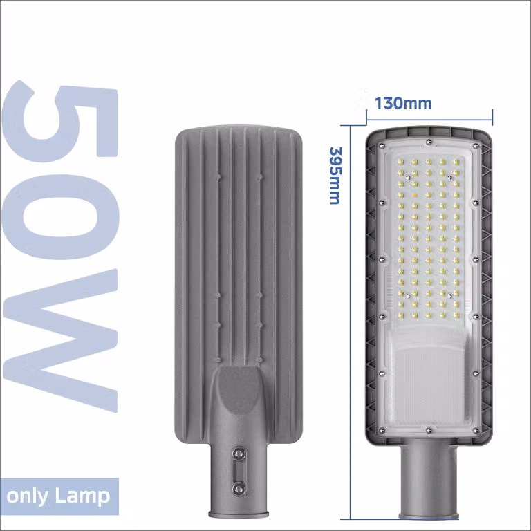 Lampione a LED per esterni - KHPL015 - 50 W - 6500 K - Grado di protezione IP67 - 85–265 V AC - Corpo in alluminio