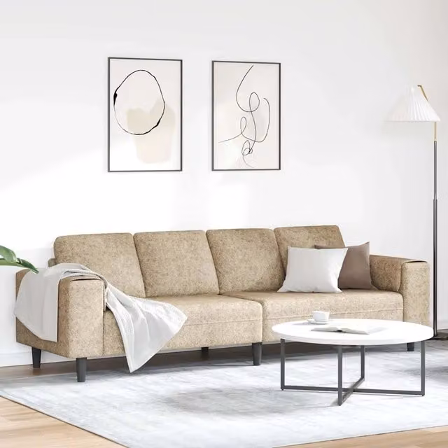 Divano per Soggiorno Grigio chiaro 250 x 77 x 76 cm 3335109