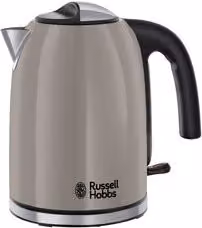 Bollitore elettrico Russell Hobbs in acciaio inossidabile da 1,7 l, 2400W, colori marrone e grigio