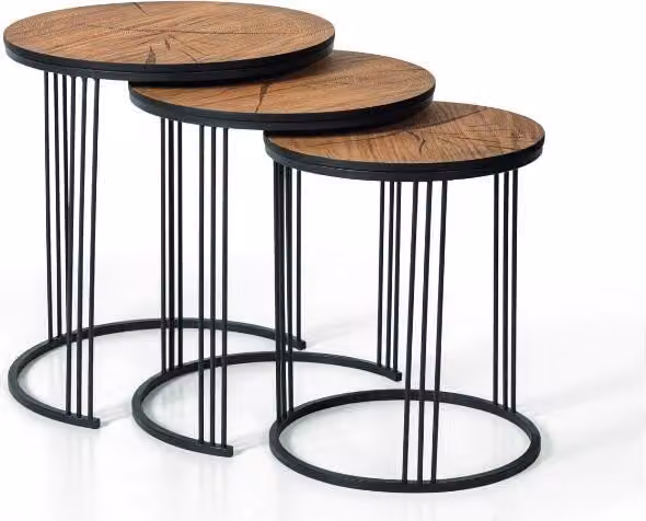 Doppel Set 3x Couchtisch Beistelltisch Design Wohnzimmertisch Tische