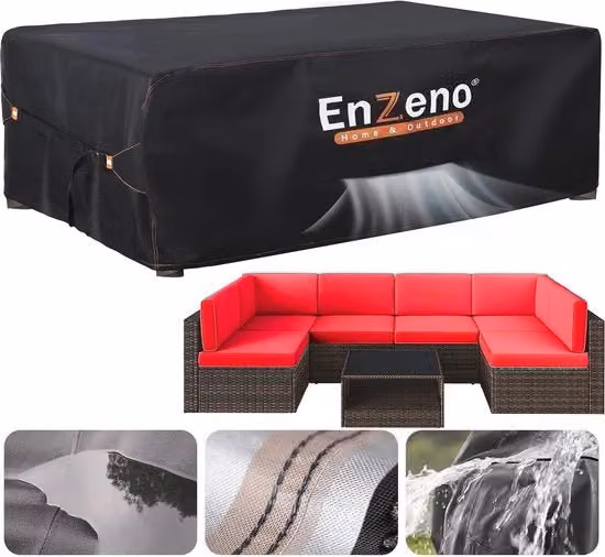 Cappotto acquapligabile per mobili da giardino con aperture di ventilazione - 300x300x90 cm