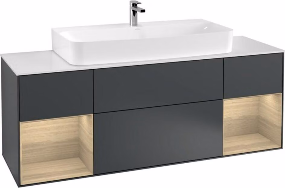 Mobiletto V&B Finion 160x60,3x50,1cm, Rg Oa ven, md bl. m Lac