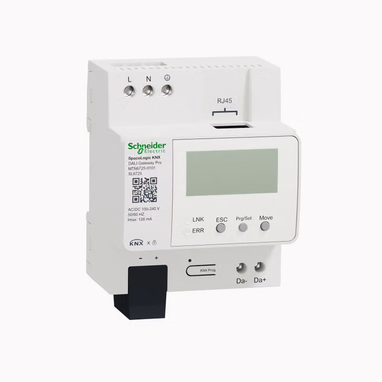 SCHNEIDER ELECTRIC GMBH Schneider SpaceLogic KNX MTN6725-0101 DALI Gateway Pro 1ch DALI 2.0 1