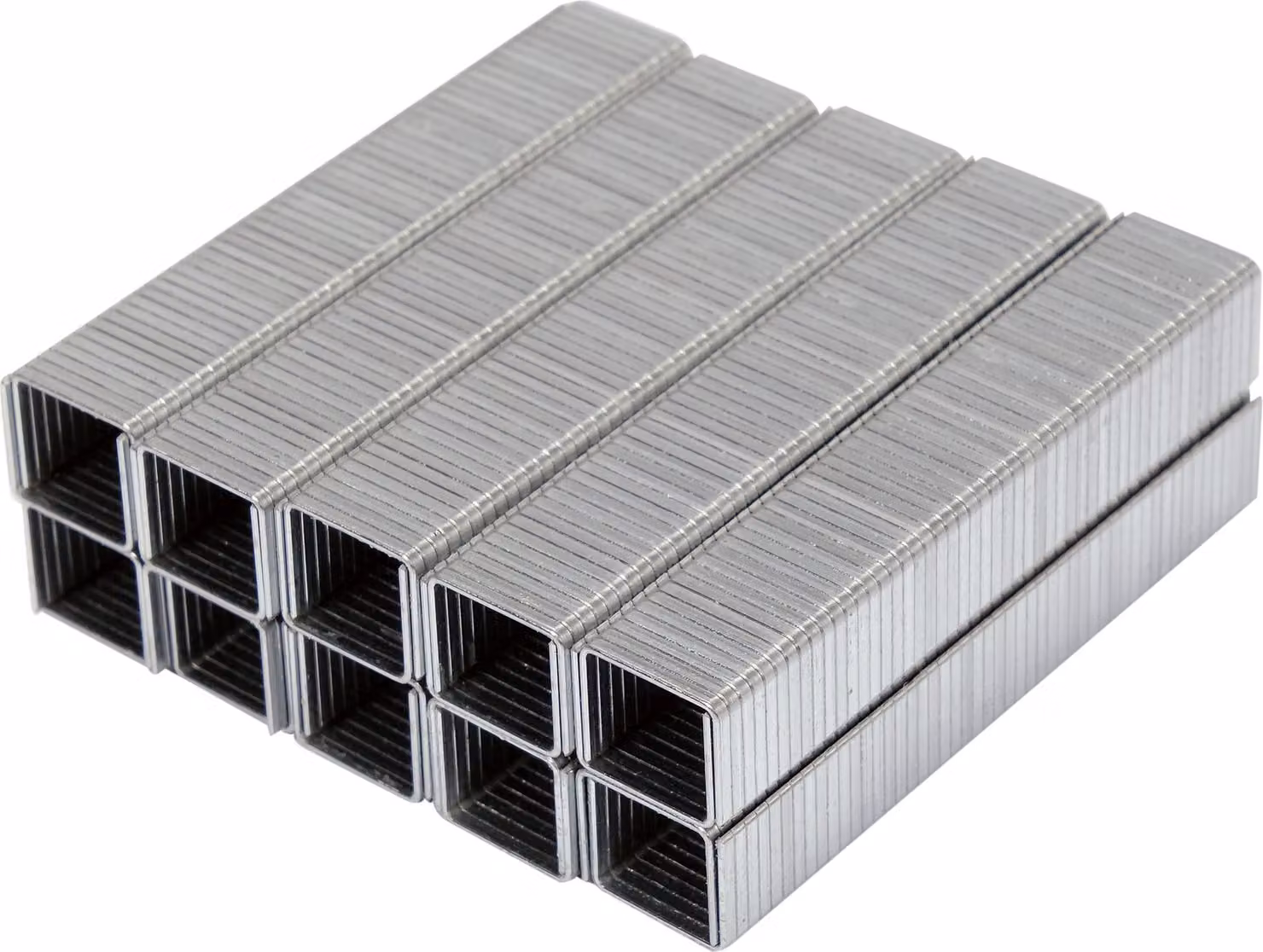 Graffette in acciaio da 10 mm / 1,2 x 11,3 mm, confezione da 1000 pezzi
