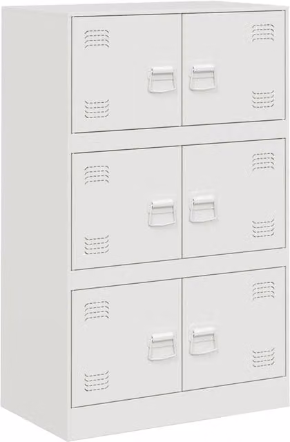 Credenza | Madia | Buffet da pranzo | Armadio da pranzo Bianca 67x39x107 cm in Acciaio