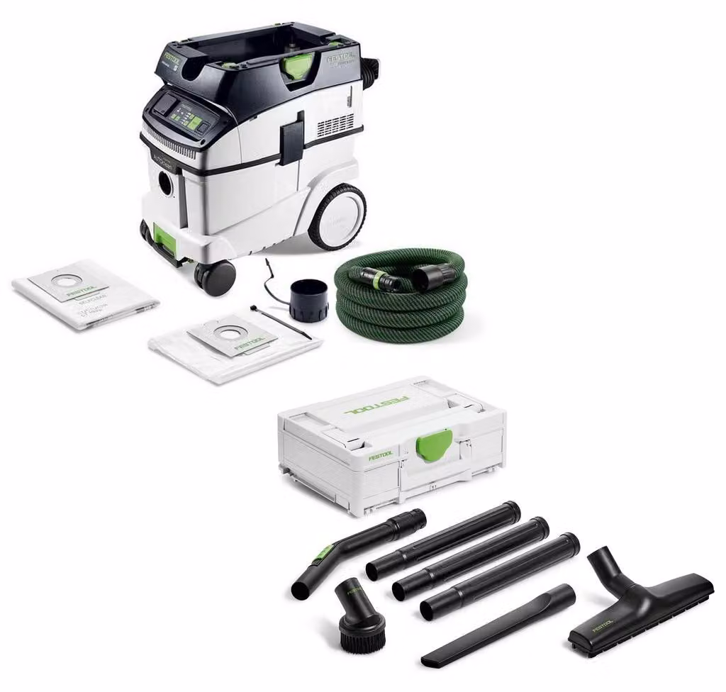 Unità mobile di aspirazione Festool CLEANTEC CTM 36 EI AC + kit di pulizia RS-ST D 27/36-Plus