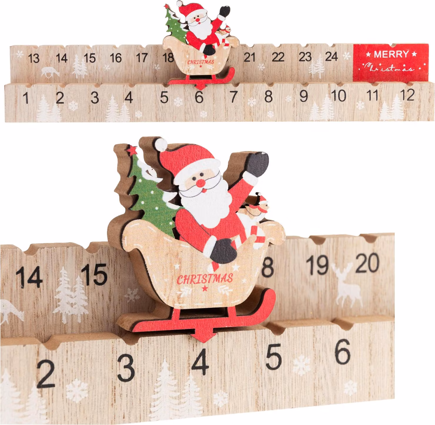 Calendario dell'Avvento in legno Mickey Regalo di Natale