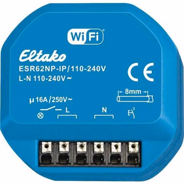 Relè di commutazione a impulsi Eltako IP ESR62NP-IP/110-240V (30062001)