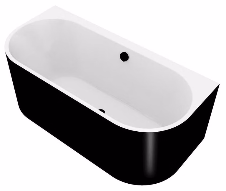 Vasca ASTRA DL MONOLITH 160x75x60cm, bianco/nero