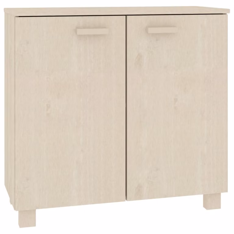 Credenza HAMAR ambra 85x35x80 cm in Legno Massello di Pino
