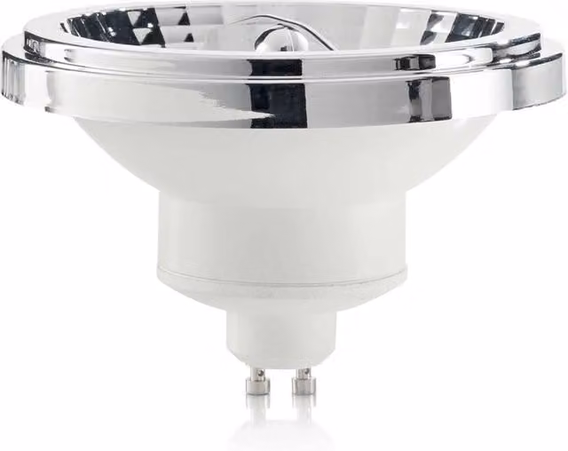 Set di 10 lampadine LED Ideal Lux GU10 da 13 W, luce bianca calda 3000 K, 950 Lm, colore bianco