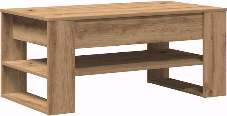 Tavolino da salotto Rovere artigianale 102 x 55 x 45 cm