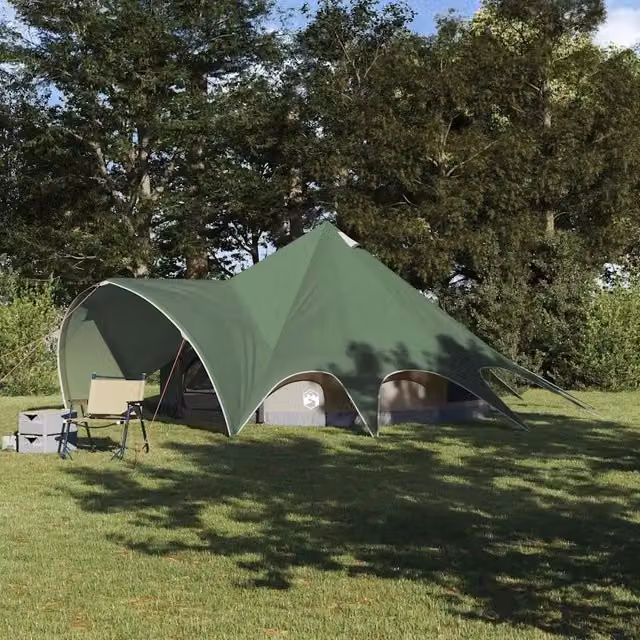 Tenda Teepee per 5 Persone 5 persona Verde e Grigio 42004011